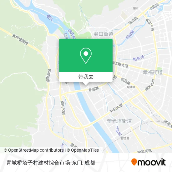 青城桥塔子村建材综合市场-东门地图