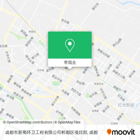 成都市新蜀环卫工程有限公司郫都区项目部地图