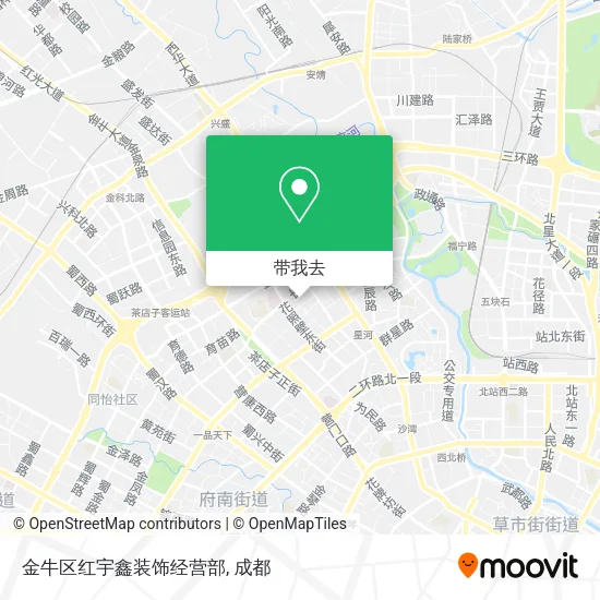 金牛区红宇鑫装饰经营部地图