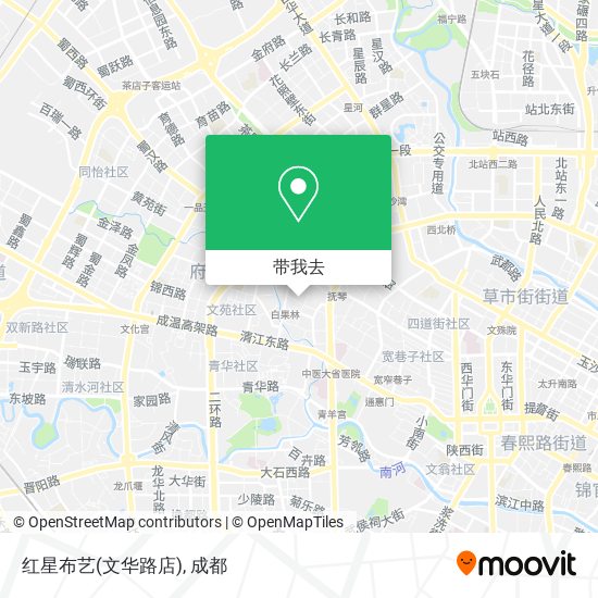 红星布艺(文华路店)地图