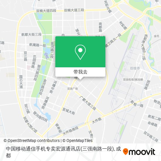 中国移动通信手机专卖宏源通讯店(三强南路一段)地图