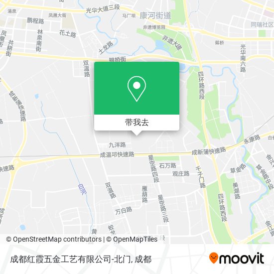 成都红霞五金工艺有限公司-北门地图