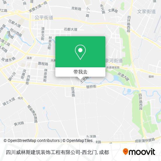 四川威林斯建筑装饰工程有限公司-西北门地图