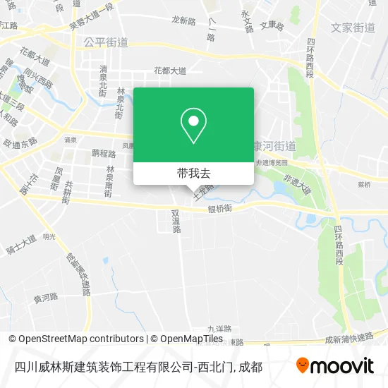 四川威林斯建筑装饰工程有限公司-西北门地图