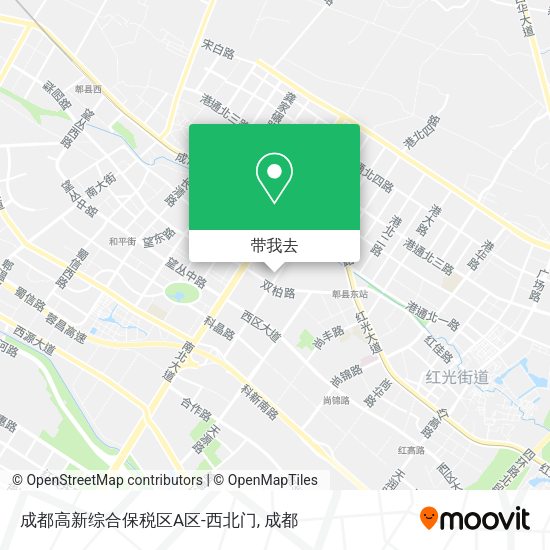 成都高新综合保税区A区-西北门地图