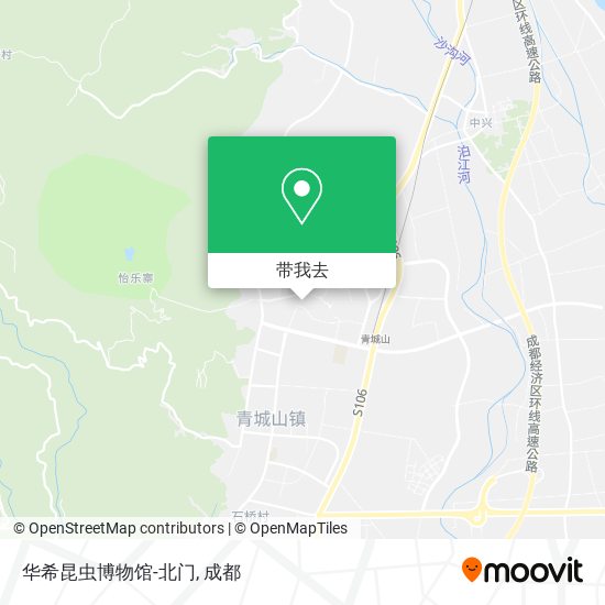 华希昆虫博物馆-北门地图