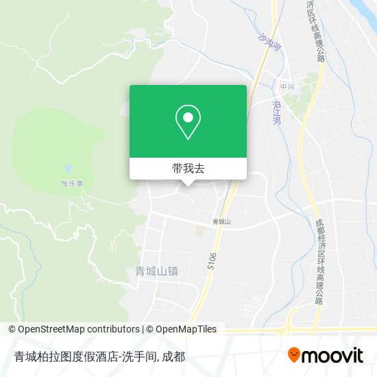 青城柏拉图度假酒店-洗手间地图