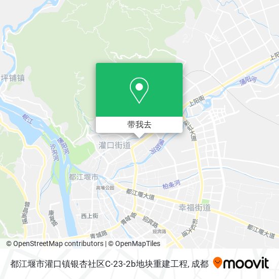 都江堰市灌口镇银杏社区C-23-2b地块重建工程地图