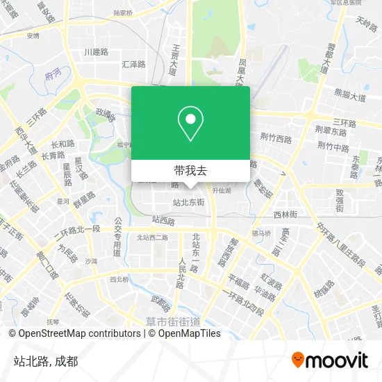 站北路地图