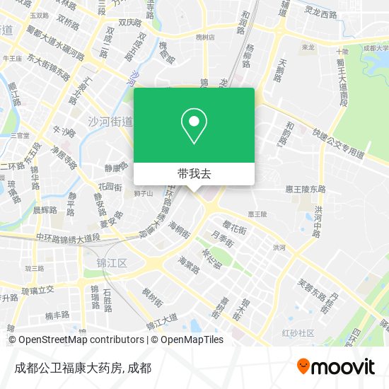 成都公卫福康大药房地图