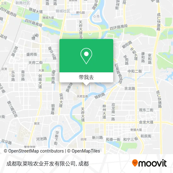 成都取菜啦农业开发有限公司地图