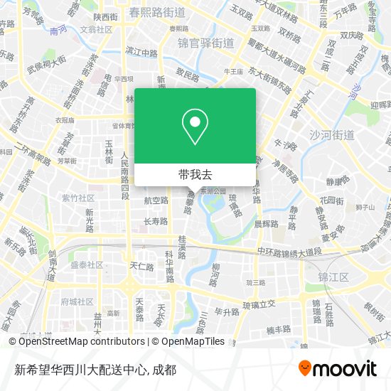 新希望华西川大配送中心地图