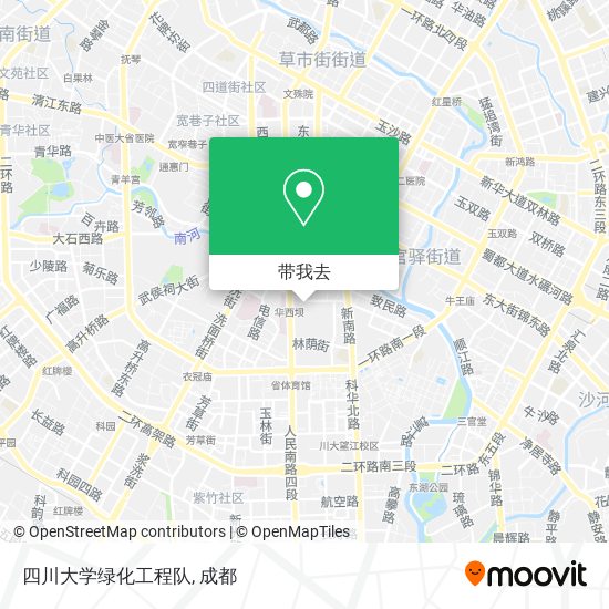 四川大学绿化工程队地图