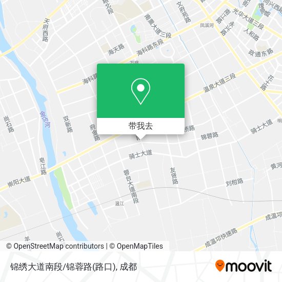 锦绣大道南段/锦蓉路(路口)地图