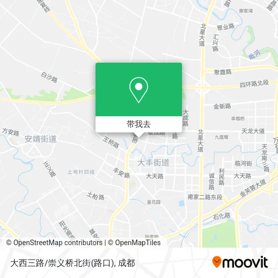 大西三路/崇义桥北街(路口)地图