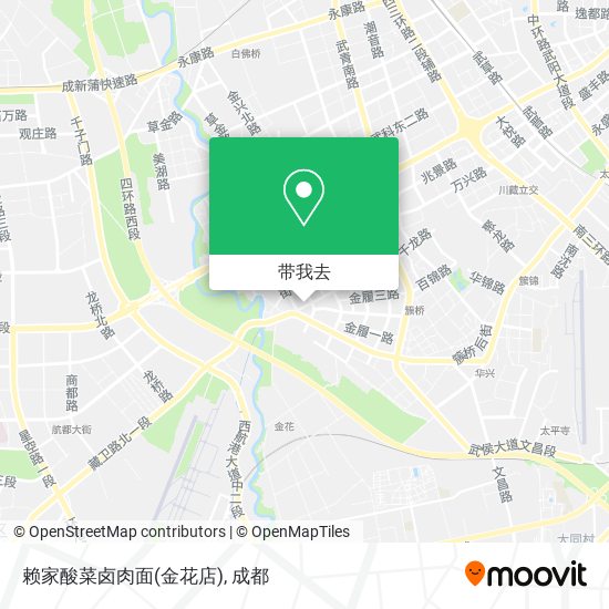 赖家酸菜卤肉面(金花店)地图