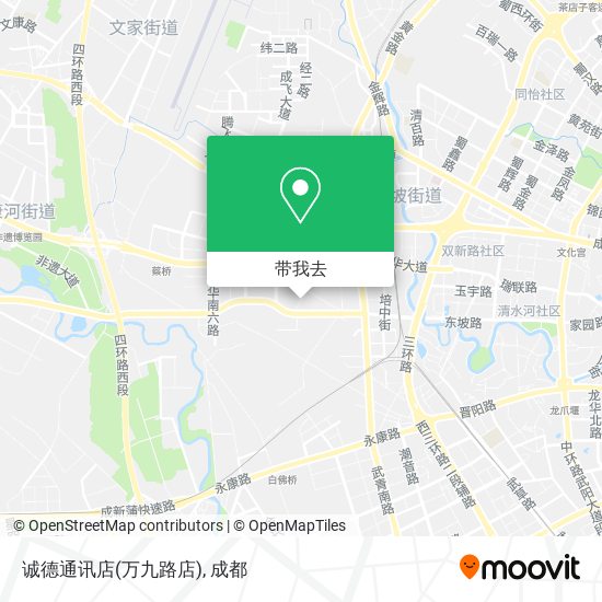诚德通讯店(万九路店)地图