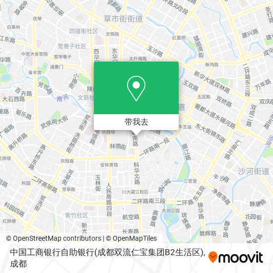 中国工商银行自助银行(成都双流仁宝集团B2生活区)地图
