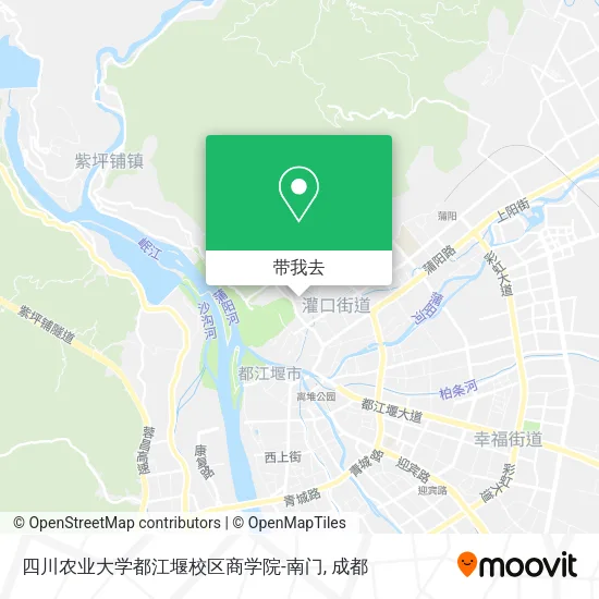 四川农业大学都江堰校区商学院-南门地图