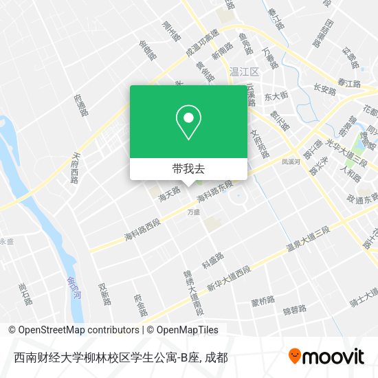 西南财经大学柳林校区学生公寓-B座地图