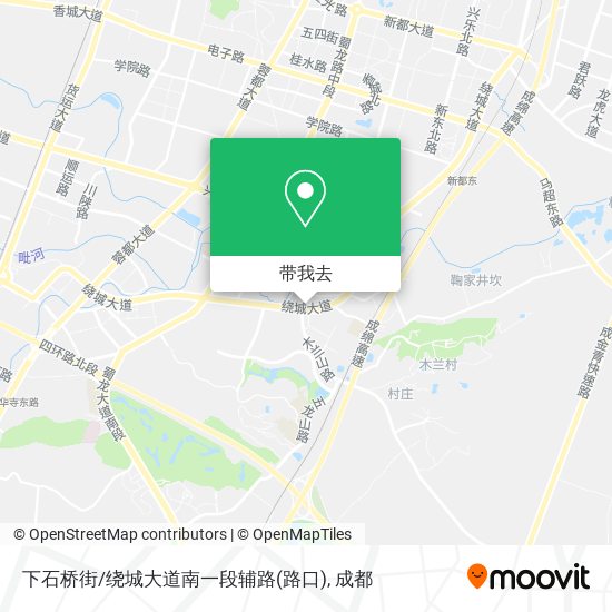 下石桥街/绕城大道南一段辅路(路口)地图