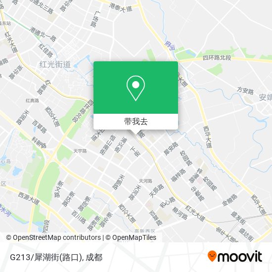G213/犀湖街(路口)地图