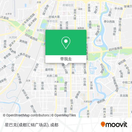 星巴克(成都汇锦广场店)地图