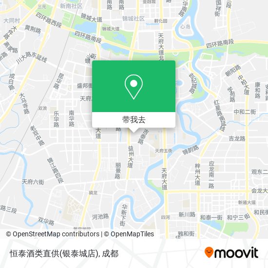 恒泰酒类直供(银泰城店)地图