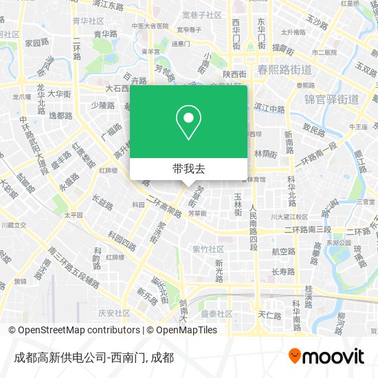成都高新供电公司-西南门地图