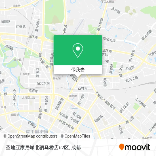 圣地亚家居城北驷马桥店b2区地图