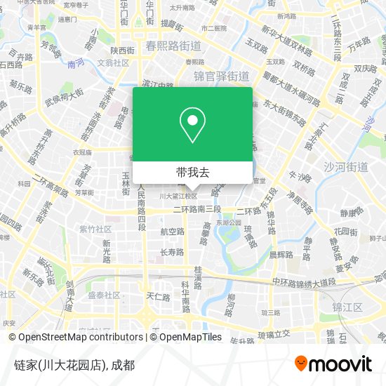 链家(川大花园店)地图