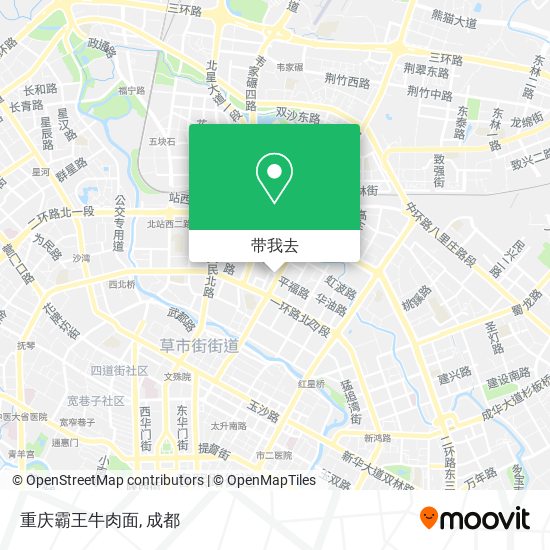 重庆霸王牛肉面地图