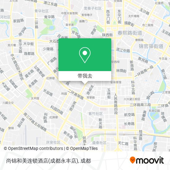 尚锦和美连锁酒店(成都永丰店)地图