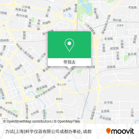 力试(上海)科学仪器有限公司成都办事处地图