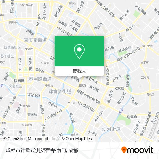 成都市计量试测所宿舍-南门地图