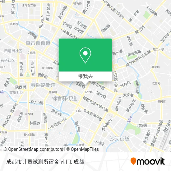 成都市计量试测所宿舍-南门地图