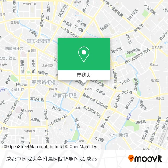 成都中医院大学附属医院指导医院地图