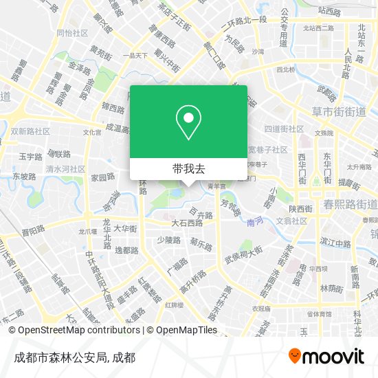 成都市森林公安局地图