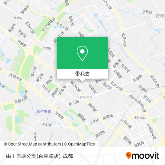 由里自助公寓(百草路店)地图