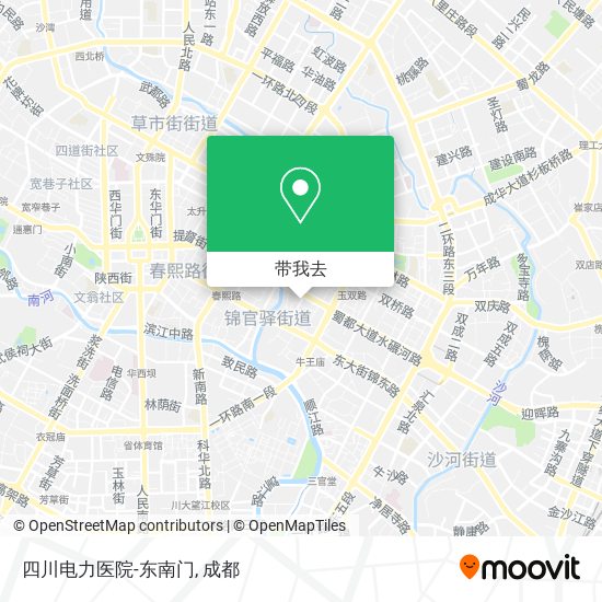 四川电力医院-东南门地图