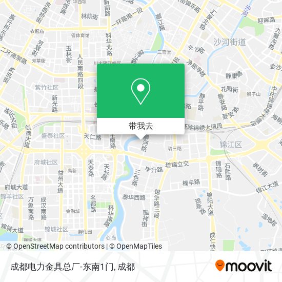 成都电力金具总厂-东南1门地图