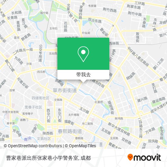 曹家巷派出所张家巷小学警务室地图