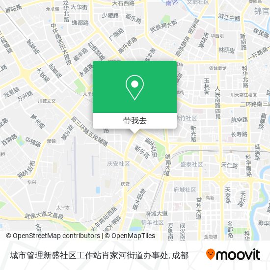 城市管理新盛社区工作站肖家河街道办事处地图