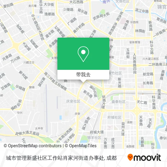 城市管理新盛社区工作站肖家河街道办事处地图