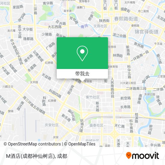M酒店(成都神仙树店)地图