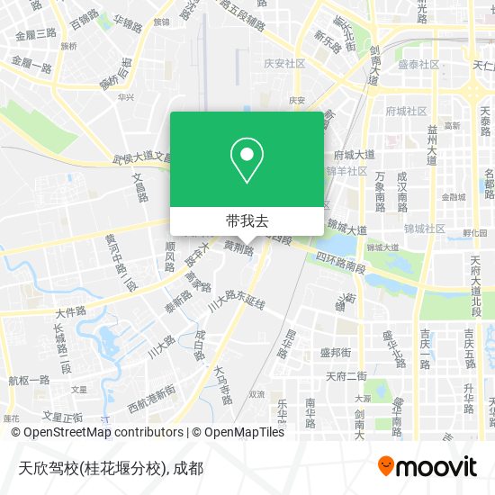 天欣驾校(桂花堰分校)地图