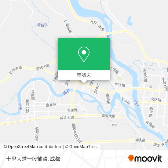 十里大道一段辅路地图
