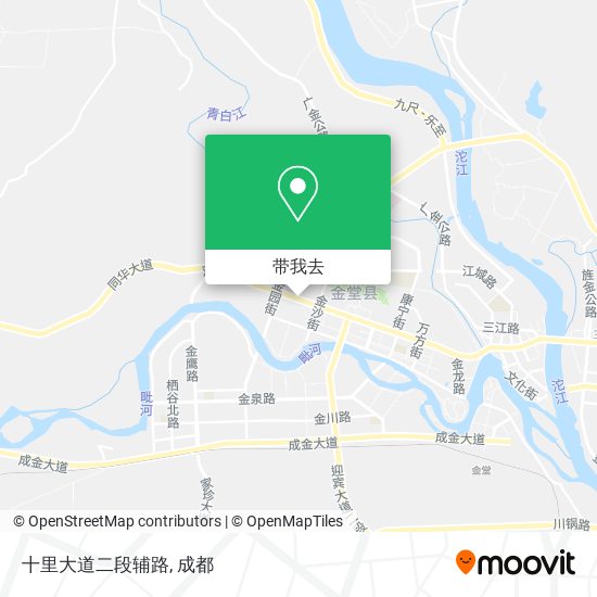 十里大道二段辅路地图
