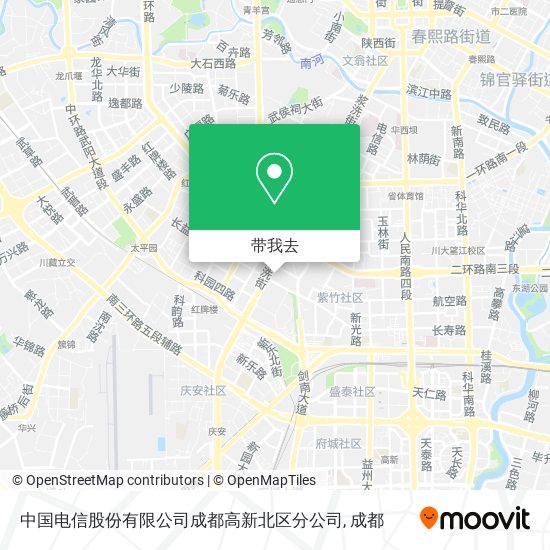 中国电信股份有限公司成都高新北区分公司地图