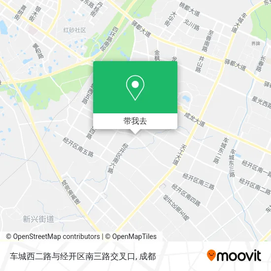 车城西二路与经开区南三路交叉口地图